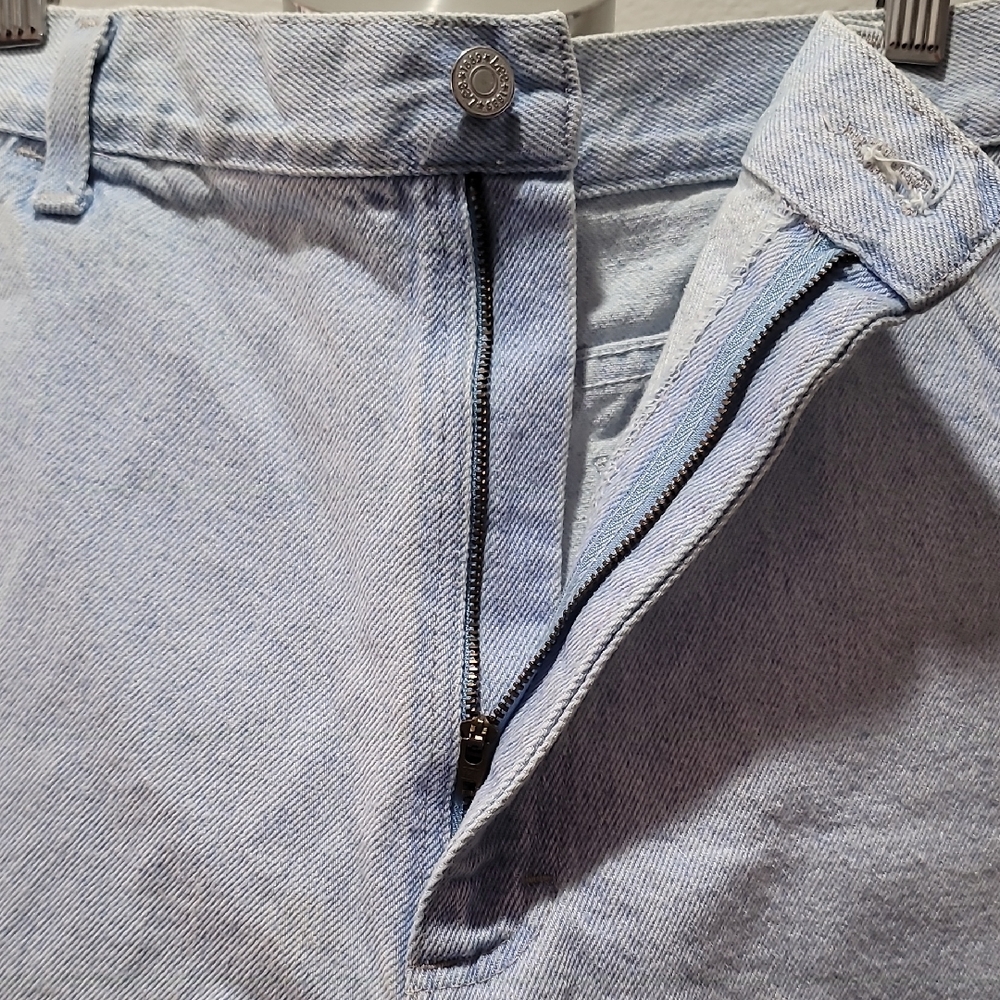 Lee 18Med Light Blue Summer High-rise Vintage Staple 90's Modern Mom Jean Shorts - Picture 6 of 14